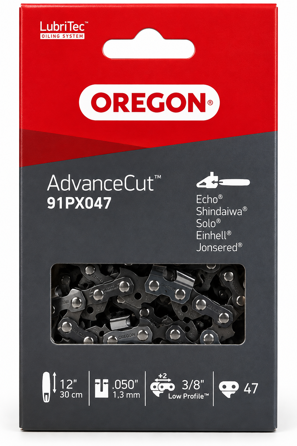 Chaîne tronçonneuse Oregon 91PX047E 3/8" LP 1,3 mm 47 maillons