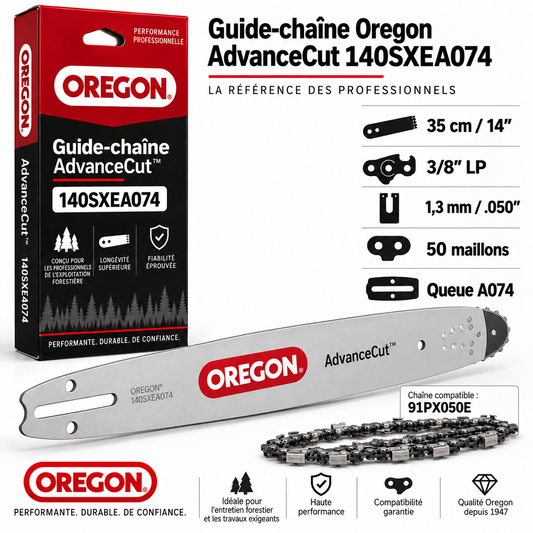 Guide tronçonneuse Oregon AdvanceCut 140SXEA074 35 cm 3/8" LP 1,3 mm