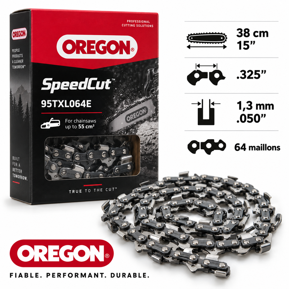 Chaîne tronçonneuse Oregon 95TXL064E .325" 1,3 mm 64 maillons