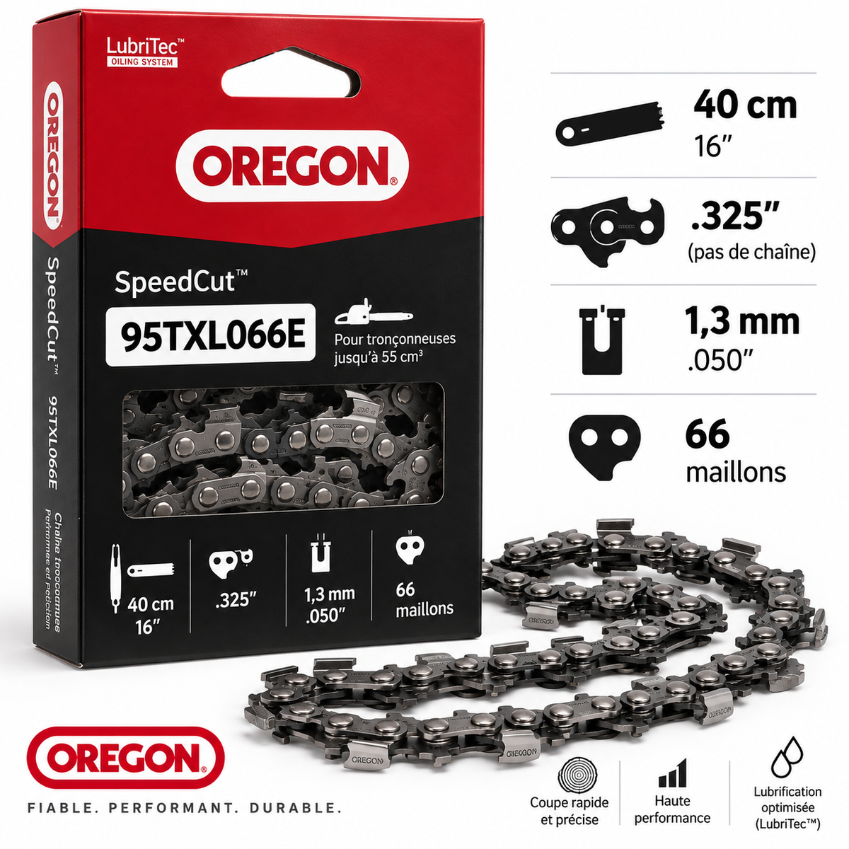 Chaîne tronçonneuse Oregon 95TXL066E .325" 1,3 mm 66 maillons