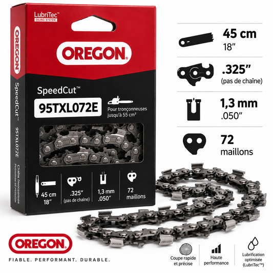 Chaîne tronçonneuse Oregon 95TXL072E .325" 1,3 mm 72 maillons