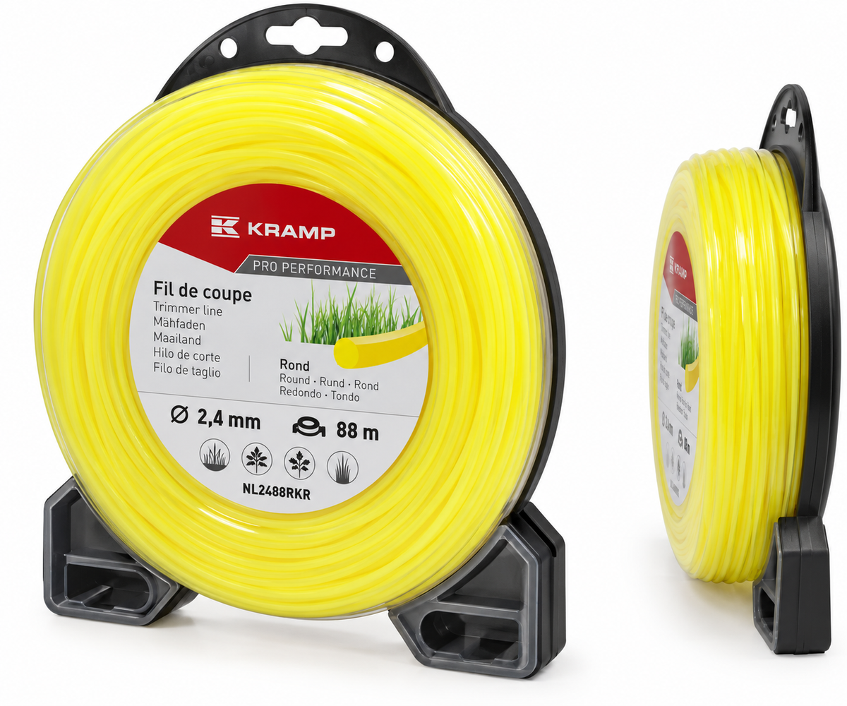 Fil de coupe Kramp rond Ø 2,4 mm 88 m pour débroussailleuse