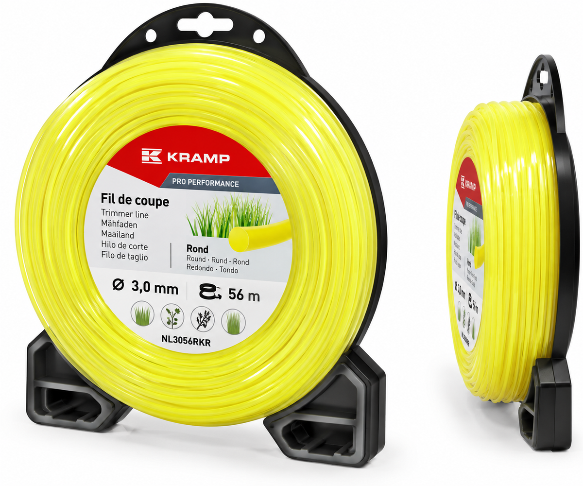 Fil de coupe Kramp rond Ø 3 mm 56 m pour débroussailleuse