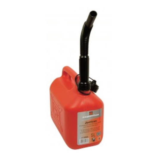 Jerrican essence 5 litres avec bec verseur pour matériel de motoculture