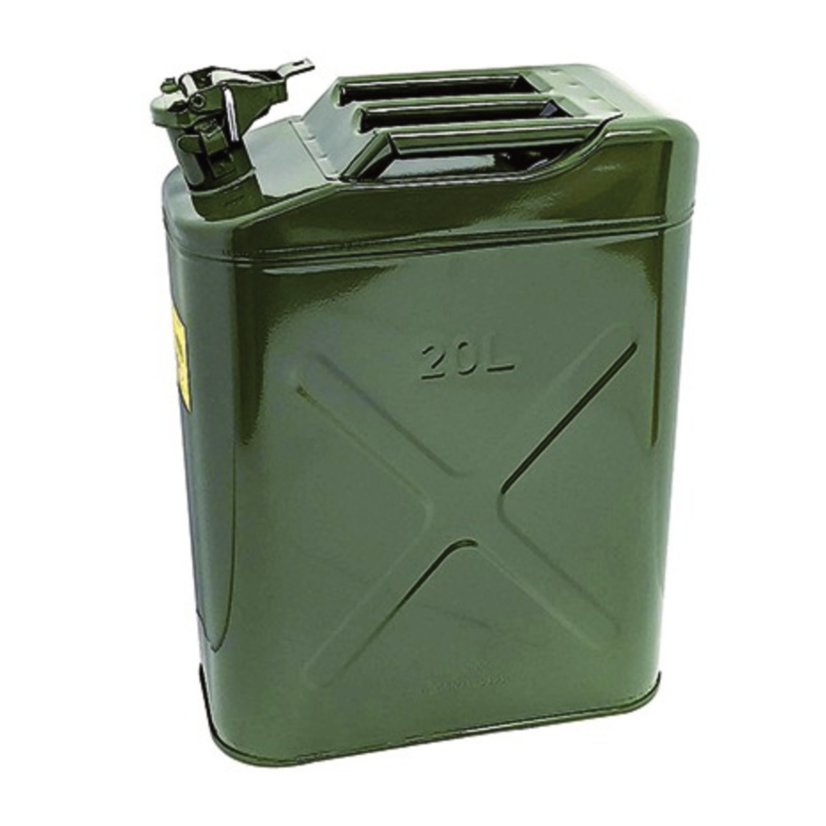 Jerrican métallique 20 litres pour carburant et matériel de motoculture