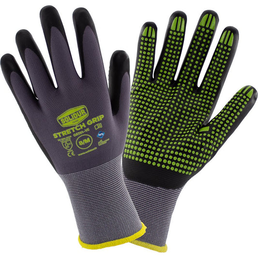 Gants de travail SOLIDUR Stretch Grip – Haute adhérence